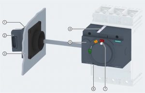 آپشن side wall mounted rotary operator در کلید اتوماتیک زیمنس