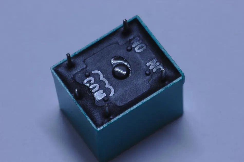 An electronic relay - upside down
